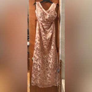 Elegant Sequin Maxi Dress - Pink